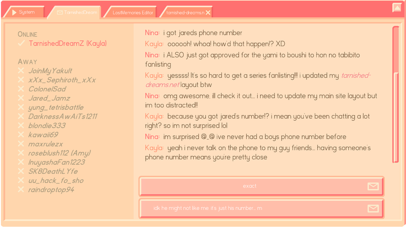 Nina talks to her friend Kayla in an online chatroom.Â